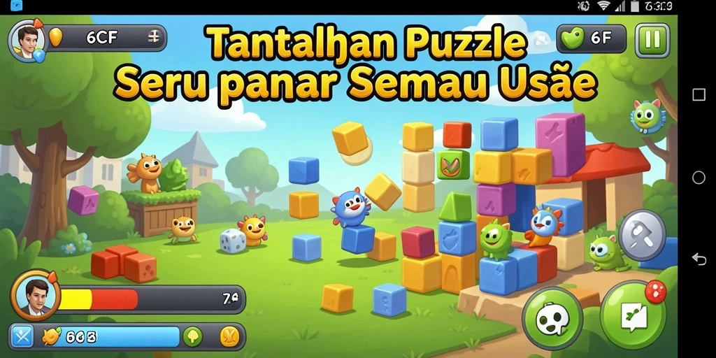 Gameplay menantang dari 6CF yang penuh teka-teki seru.