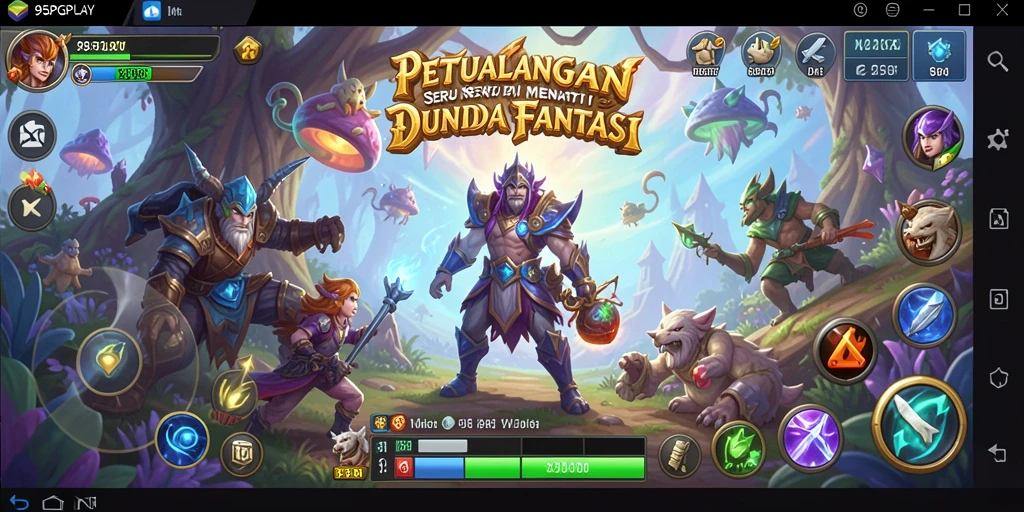 Screenshot 95PGPLAY menunjukkan aksi seru dalam petualangan menakjubkan.