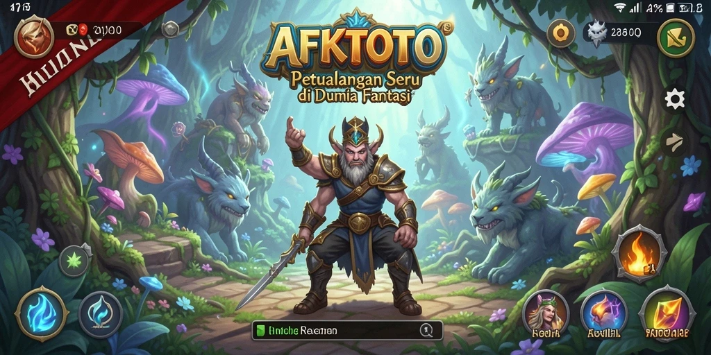 Screenshot gameplay AFKTOTO menampilkan aksi seru dalam dunia petualangan.