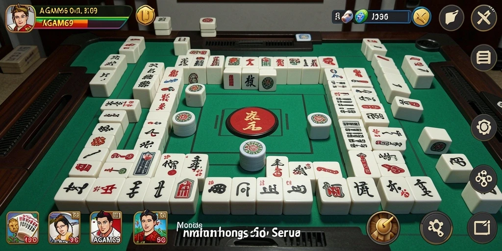 Screenshot utama AGAM69 menampilkan gameplay Mahjong yang menarik.