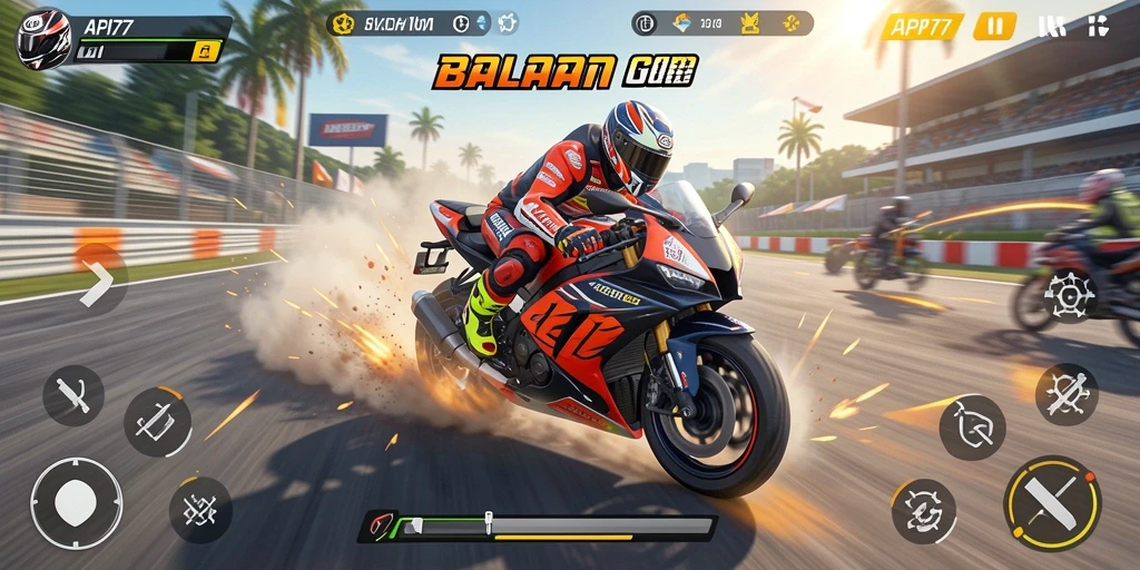 Gameplay seru balapan motor di API77 yang mendebarkan.