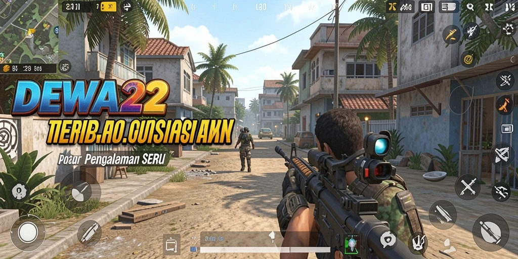 Tangkapan layar dari gameplay seru DEWA22 di dalam mode TPS.