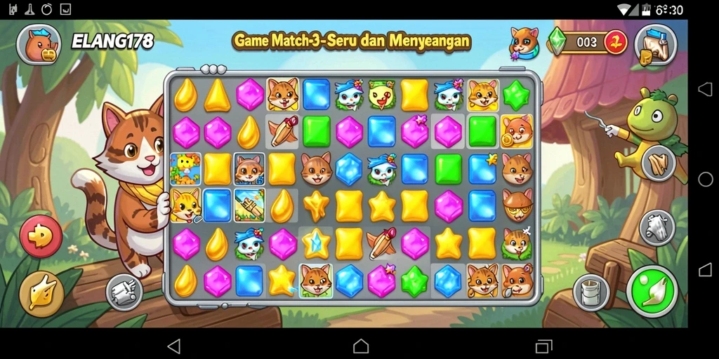 Tampilan gameplay ELANG178 yang seru dan penuh warna.