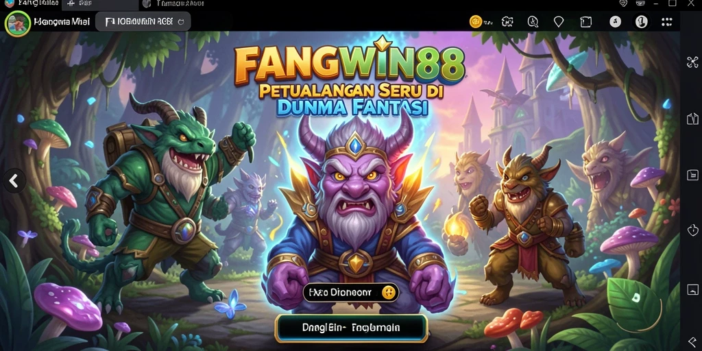 Tampilan menarik dari gameplay petualangan di FANGWIN88.