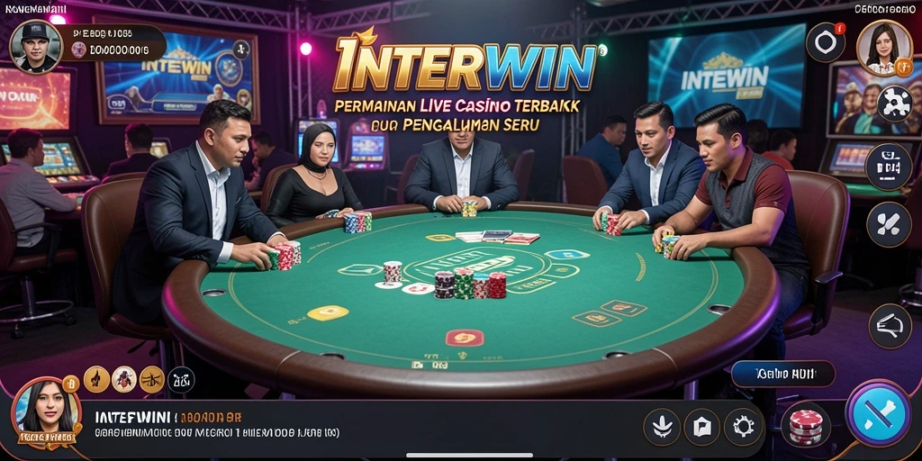 Gameplay menarik dari aplikasi Live Casino INTERWIN.