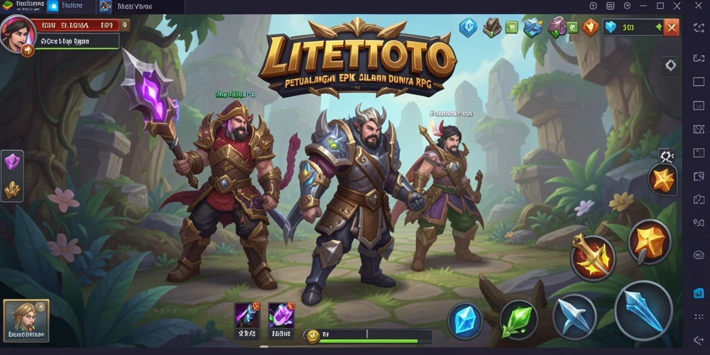 Tampilan gameplay menakjubkan dalam LITETOTO dengan aksi seru.