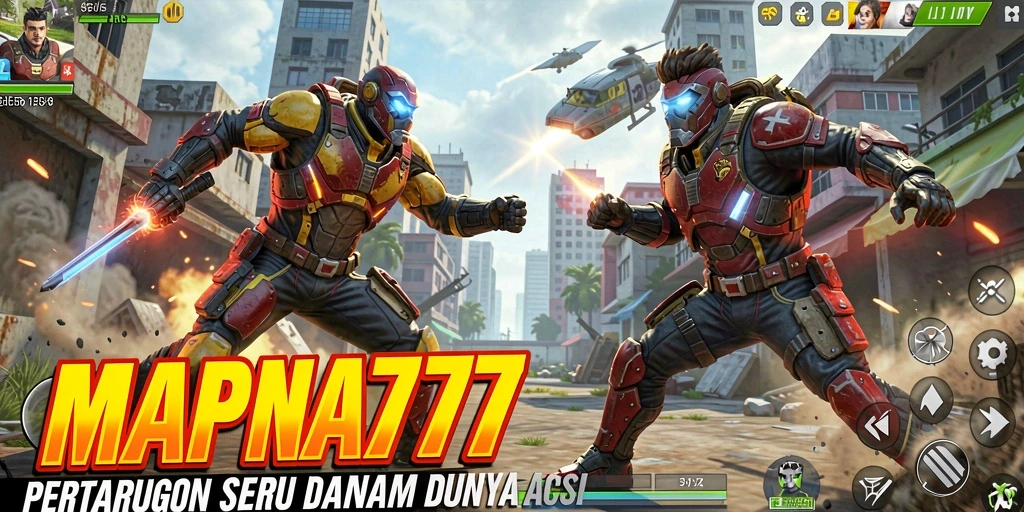 Tampilan gameplay mendebarkan MAPNA777 di tengah pertarungan sengit.