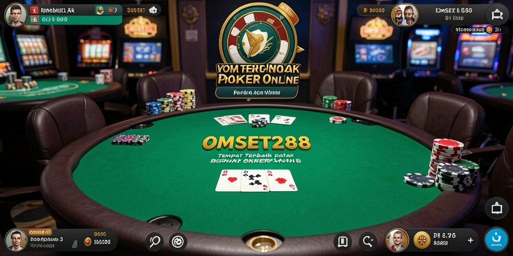 Tampilan antarmuka permainan poker yang menarik di OMSET288.