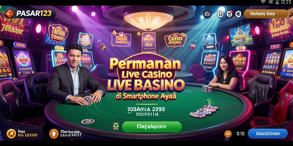 Gameplay Live Casino yang mendebarkan dan interaktif di PASAR123.