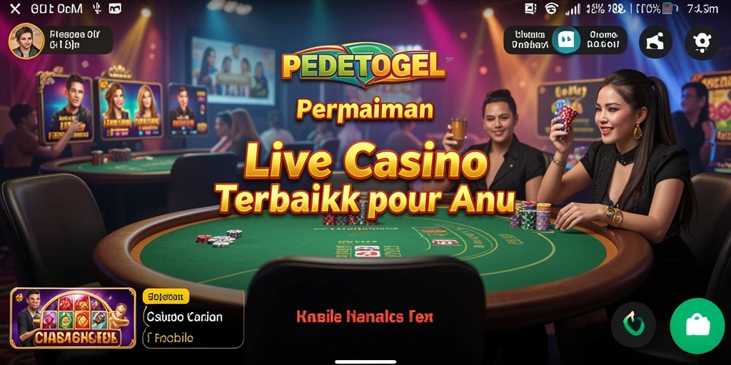 Tampilan gameplay seru di PEDETOGEL Live Casino.