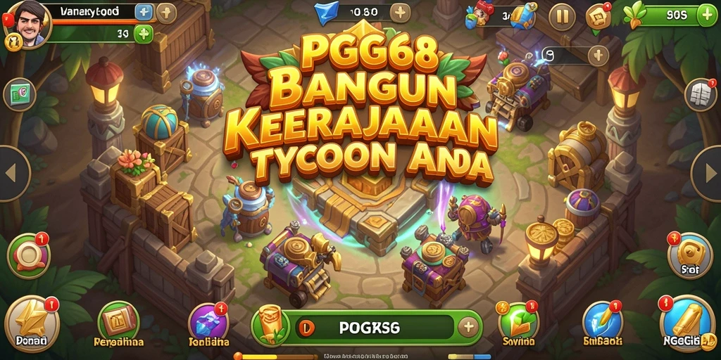 Gameplay Tycoon yang menarik dan penuh tantangan.