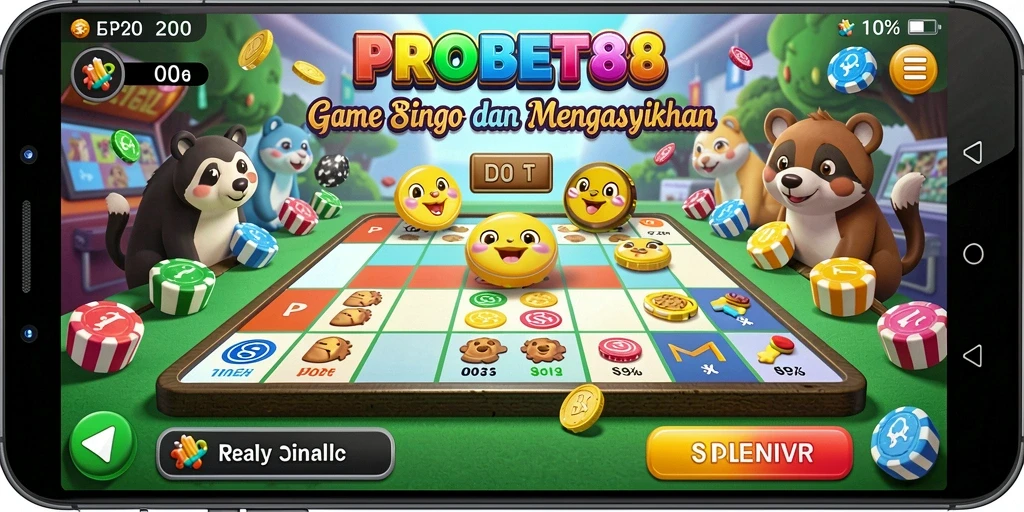 Tampilan menarik dari gameplay Bingo di PROBET88 yang seru.