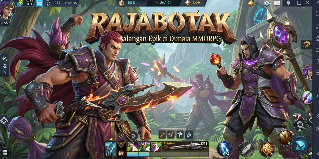 Gameplay seru RAJABOTAK dalam aksi petualangan MMORPG.