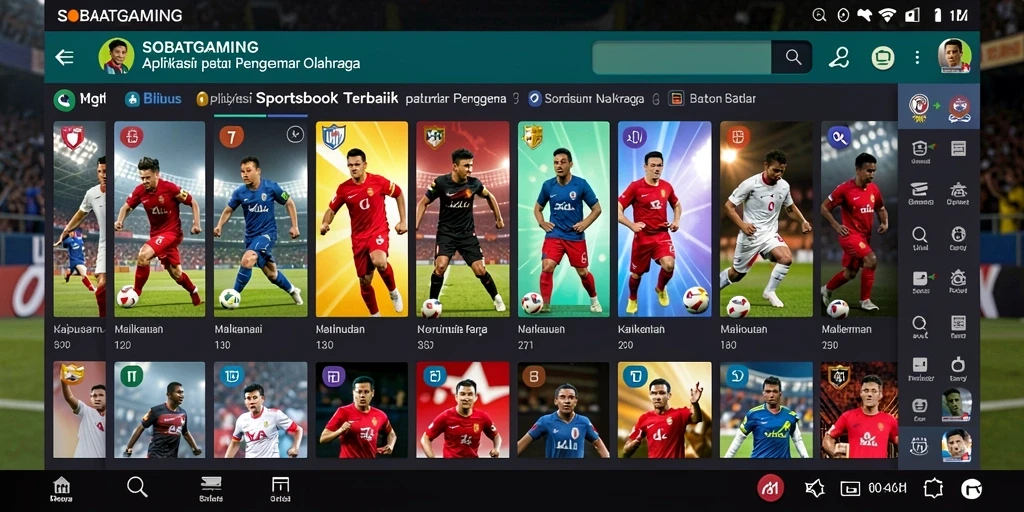 Tampilan gameplay Sportsbook yang menarik dan interaktif dari SOBATGAMING.