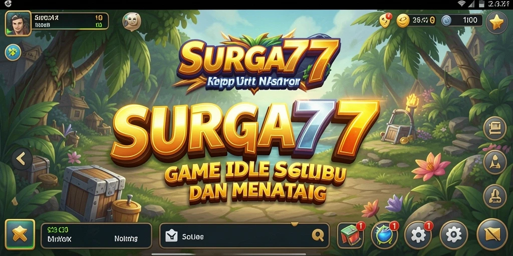 Tampilan screenshot utama SURGA77 menampilkan gameplay Idle yang menarik.