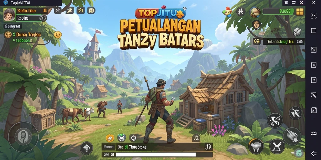Tampilan gameplay menakjubkan dalam dunia terbuka TOPJITU.